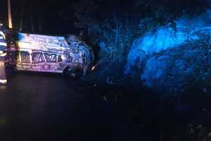 Rollover Crash Closes Hattertown Road In Monroe