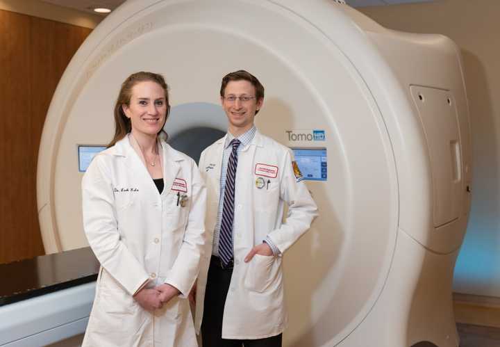 Radiation oncologists from NewYork-Presbyterian Hudson Valley Hospital’s cancer center, Lawrence Koutcher, M.D., and Leah Katz, M.D., MPH.