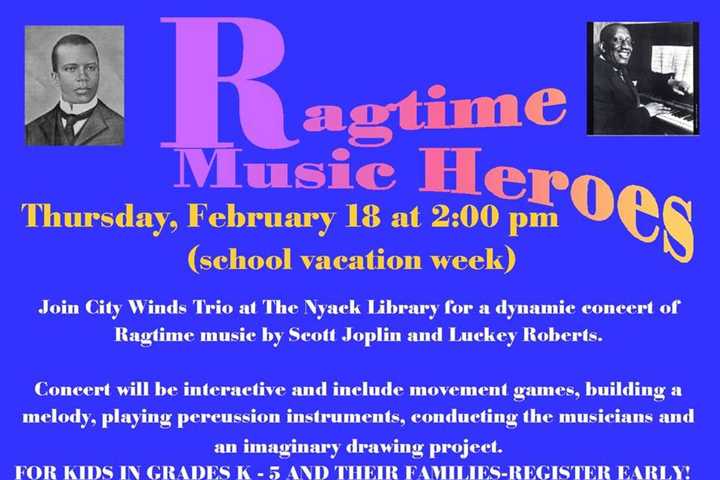 Nyack Library Features Ragtime Music Heroes For Black History Month