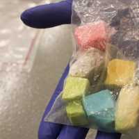 <p>Rainbow Fentanyl blocks that look similar to side walk chalk.</p>