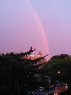 Rainbow Brightens Fleetwood Sky