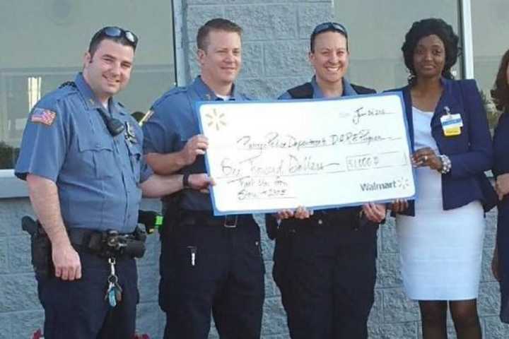 Airmont Walmart Donates $1,000 To Ramapo Police DARE Program