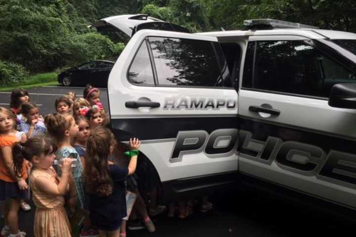 Kids, Cops Mingle At Ramapo Camp's Safety Fair