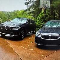 <p>The recovered stolen BMWs.</p>