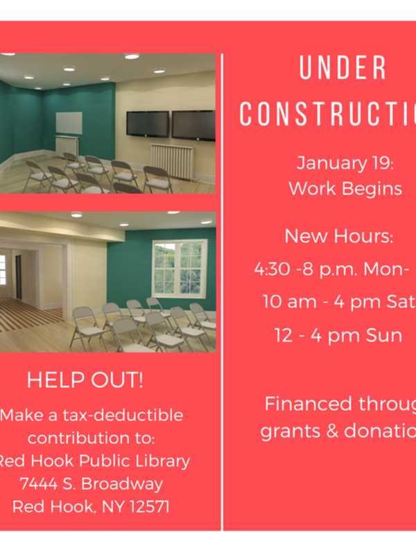 Red Hook Library Undergoing Renovations, New Hours Starting Tuesday