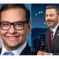 <p>George Santos, Jimmy Kimmel</p>