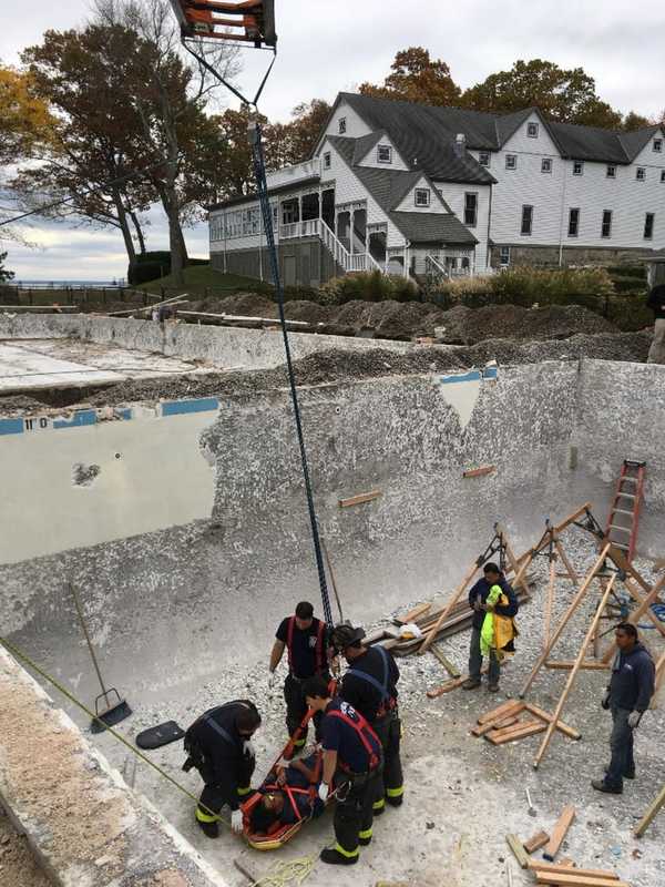 Worker Seriously Injured In Fall From Scaffolding Inside Pool In Norwalk
