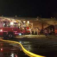 <p>At the Marcal paper building fire Monday night.</p>