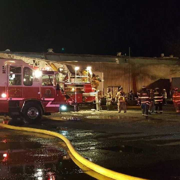 At the Marcal paper building fire Monday night.