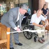 Senior Care Center Opens Therapeutic Patio For Recovering Patients