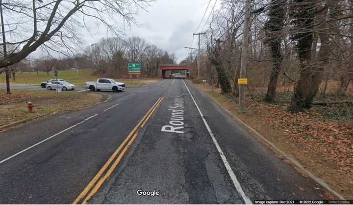 Round Swamp Road near Exit 39 of the Northern State Parkway in Melville