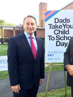 Astorino Promotes 'Dads Take Your Child To School Day' In Hawthorne Visit