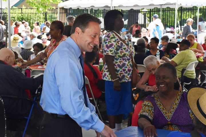 Seniors Kick Off Summer With Pool Party, Visit From Astorino