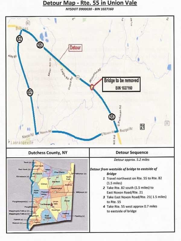 Union Vale Residents Can Comment On Route 55 Bridge Project