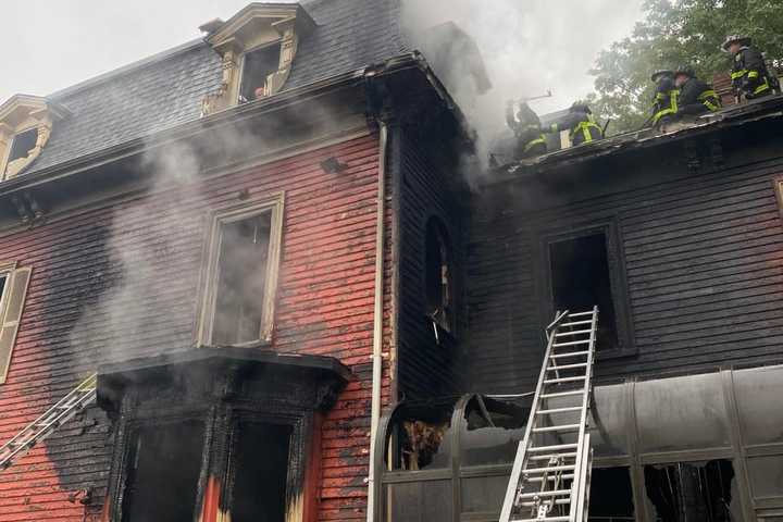 (DEVELOPING) Firefighters Battle Three-Story Home Blaze In Boston