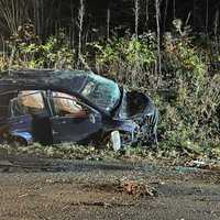 Wreck Sends Driver To Hospital, Telephone Pole Crashing Down In Western Mass: Police