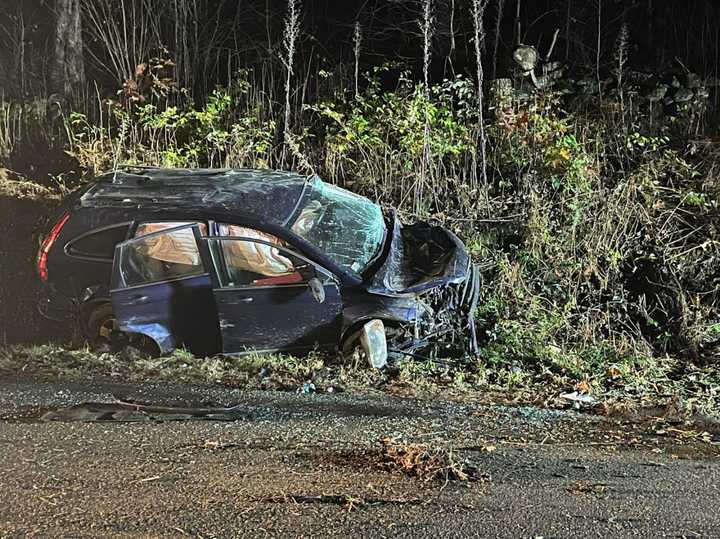 A driver was sent to the hospital with minor injuries following a Montgomery crash Tuesday night, Nov. 7.&nbsp;