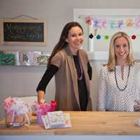 <p>Jessica Sokol, right, and Sarah McBrair, left,  the owners of Saltwater in Fairfield.</p>