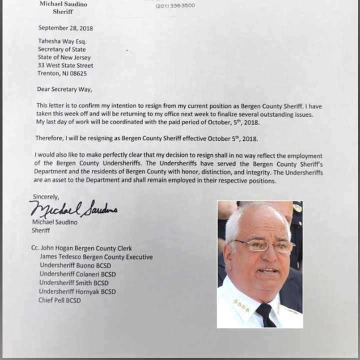 “I have taken this week off and will be returning to my office next week to finalize several outstanding issues,” the letter says. “My last day of work will be coordinated with the paid period of October 5th, 2018.”