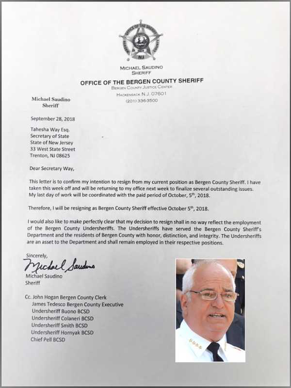 Saudino Says He Hasn't Resigned Yet, Even Though He, Undersheriffs Turned In Guns, Badges, Cars