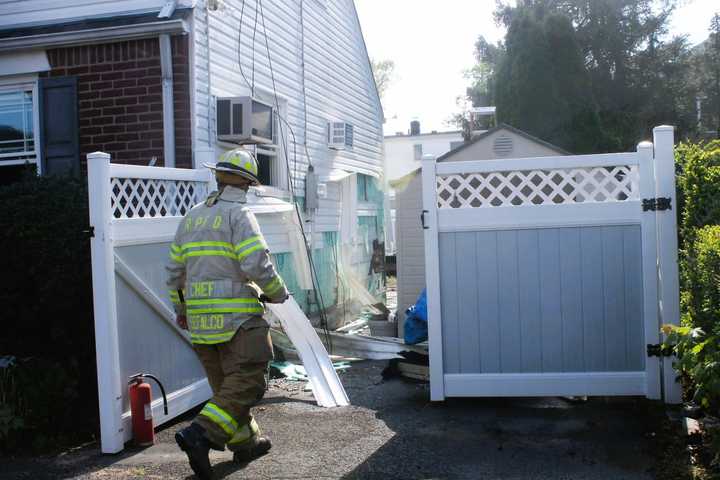 Dog Rescued In Saddle Brook Fire