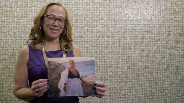 Gayle W., a bariatric patient at St. John&#x27;s Riverside Hospital.