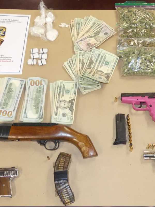 Bridgeport Trio Nabbed With Guns, Drugs, State Police Say