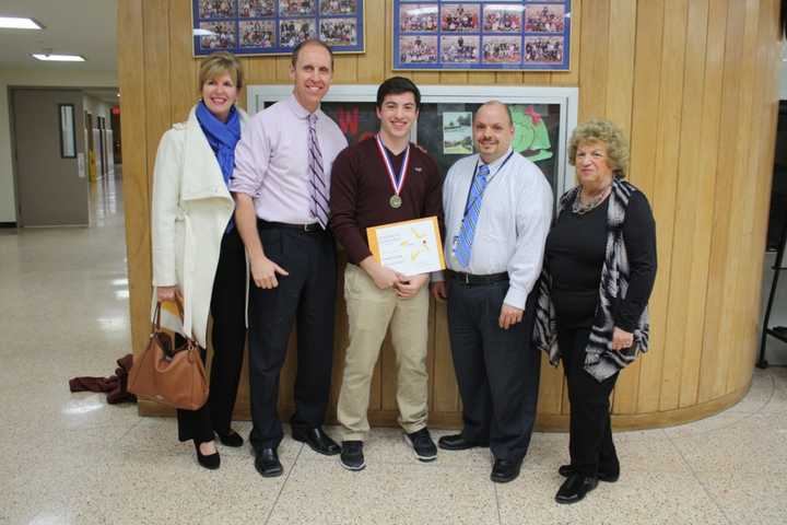 The Mahopac Board of Education honored Joseph Giorgio as the BOCES Student of Distinction for March.