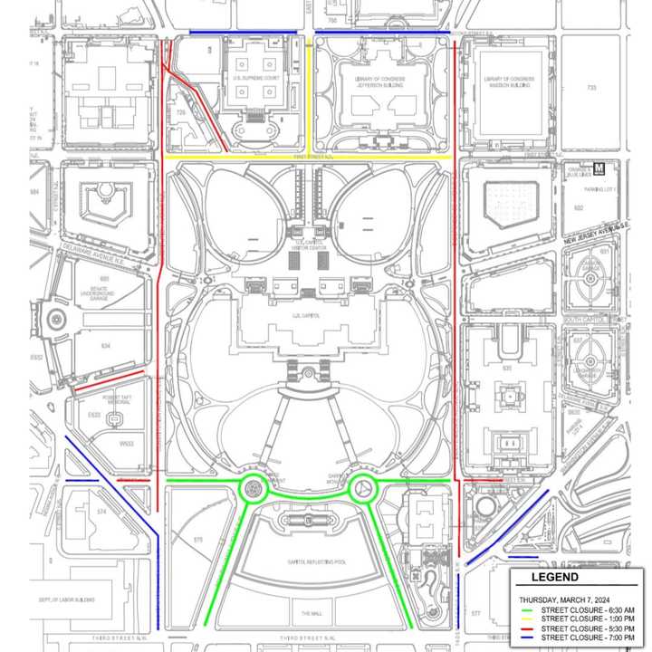 White House Warns Of Road Closures Ahead Of State Of The Union Address ...