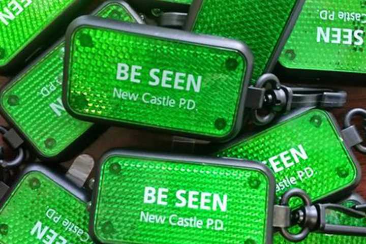 New Castle Police Help Pedestrians 'Be Seen' By Drivers