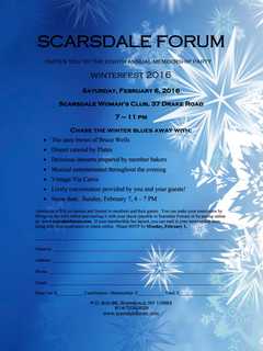 Chase Away The Winter Blues At The Scarsdale Forum Winterfest