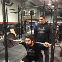 <p>The Salerno brothers trained during their Thanksgiving break from the football team at Lebanon Valley College.</p>