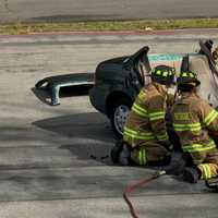 PHOTOS: How Do Those Heroes Free People Trapped In Cars? Ramsey Rescue Shows Youngsters
