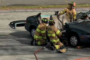 PHOTOS: How Do Those Heroes Free People Trapped In Cars? Ramsey Rescue Shows Youngsters