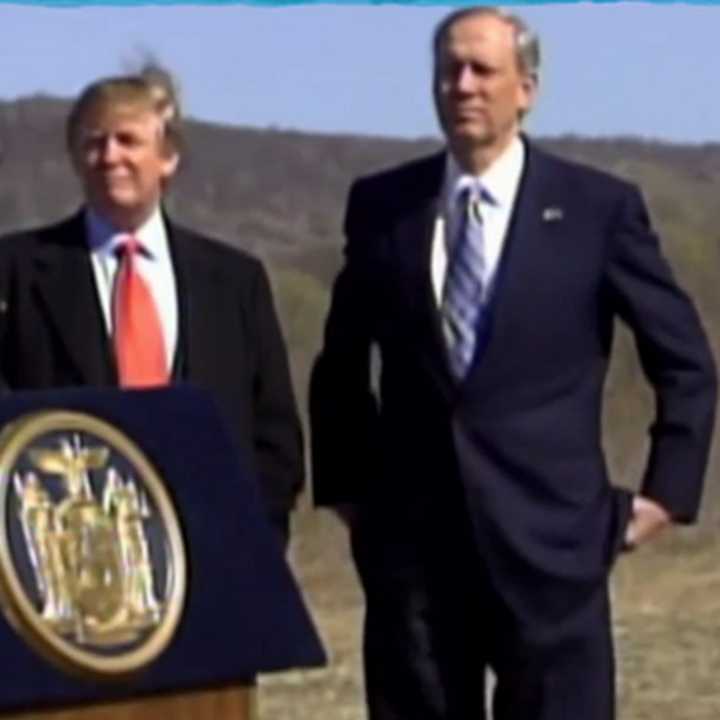 Donald Trump and George Pataki in happier times, 2006, in a photo Pataki posted on Twitter.