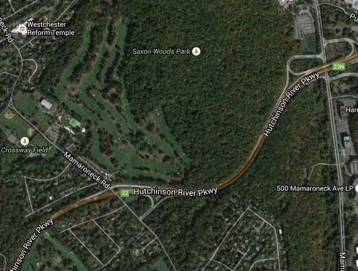 The accident occurred around 7:35 a.m. Monday just north of Mamaroneck Road in Scarsdale.