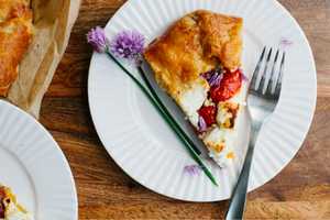 Enjoy Summer's Harvest With A Roasted Tomato Leek Tart 