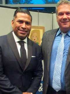 Mayor Spano Attends Leake & Watts' Artists' Reception