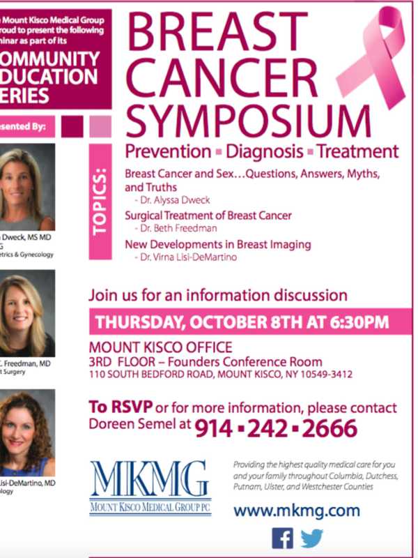 Mount Kisco Medical Group Plans Breast Cancer Symposium
