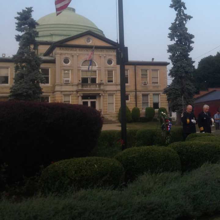 Flags throughout Connecticut were lowered half-staff to honor the victims in the mass shooting in San Bernardino, Calif., the worst massacre since Sandy Hook.