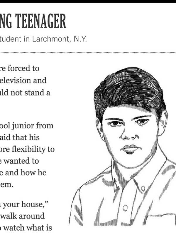 It's iPhone Over TV, Larchmont Teen Tells New York Times