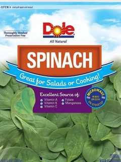 Salmonella Risk Leads Prompts Dole Spinach Recall
