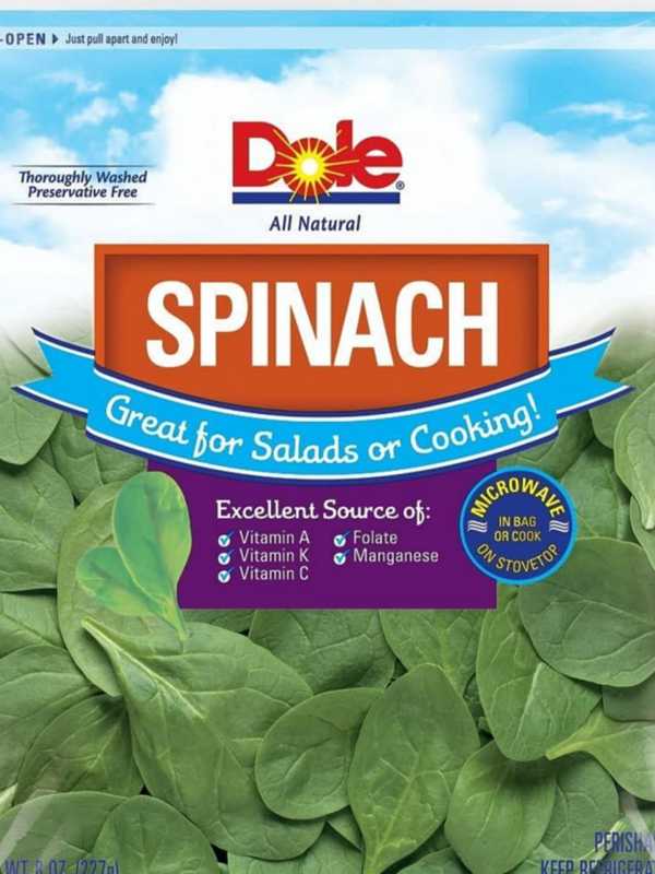 Salmonella Risk Leads Prompts Dole Spinach Recall