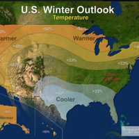 <p>NOAA&#x27;s projection of winter temperatures.</p>