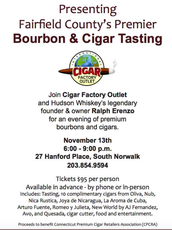 Bourbon, Cigars On Menu At Norwalk Tasting Event