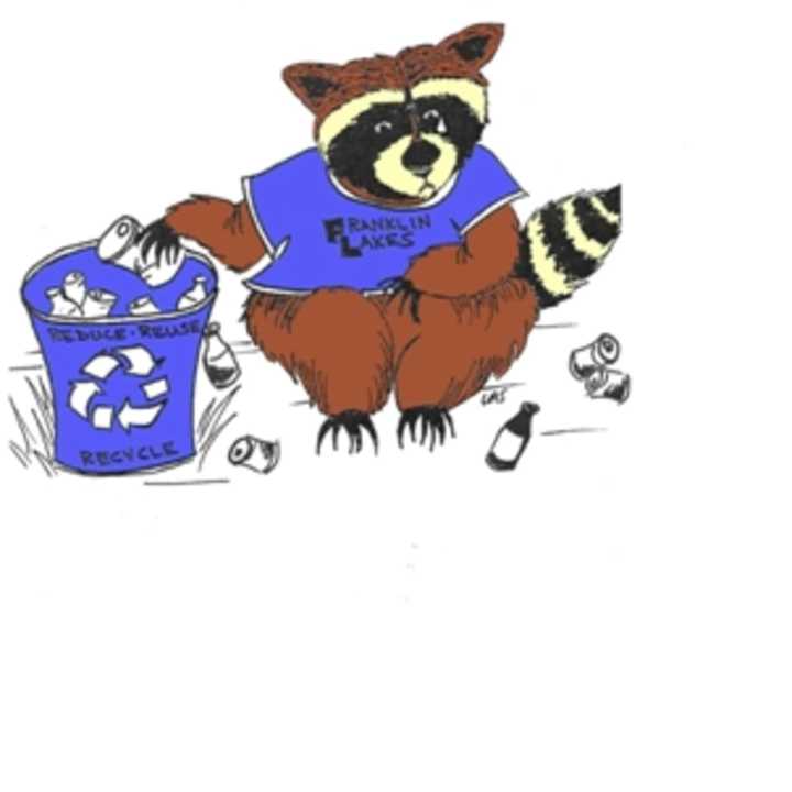 Robby the Recycling Raccoon is the recycling mascot of Franklin Lakes.