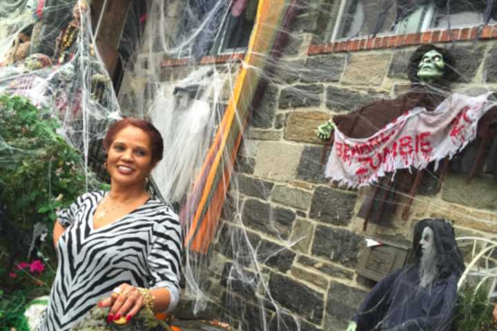 Greenwich Woman Scares Up Massive Decorations For Halloween 