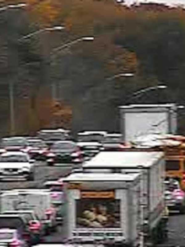 One Injured In Fiery Car-Truck Collision On I-95