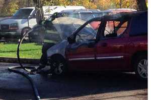 Mamaroneck Firefighters Extinguish Car Fire