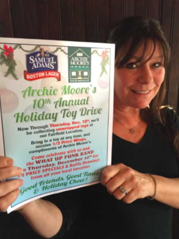 Chistmas Toy Drive Hits Decade Mark At Archie Moore's In Fairfield